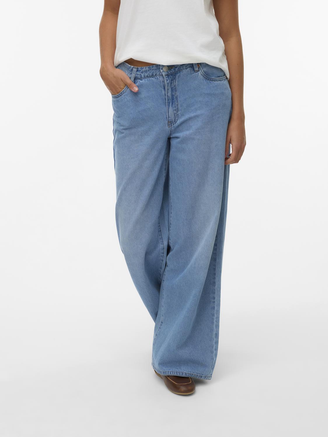 VMREMY MID RISE WIDE JEANS